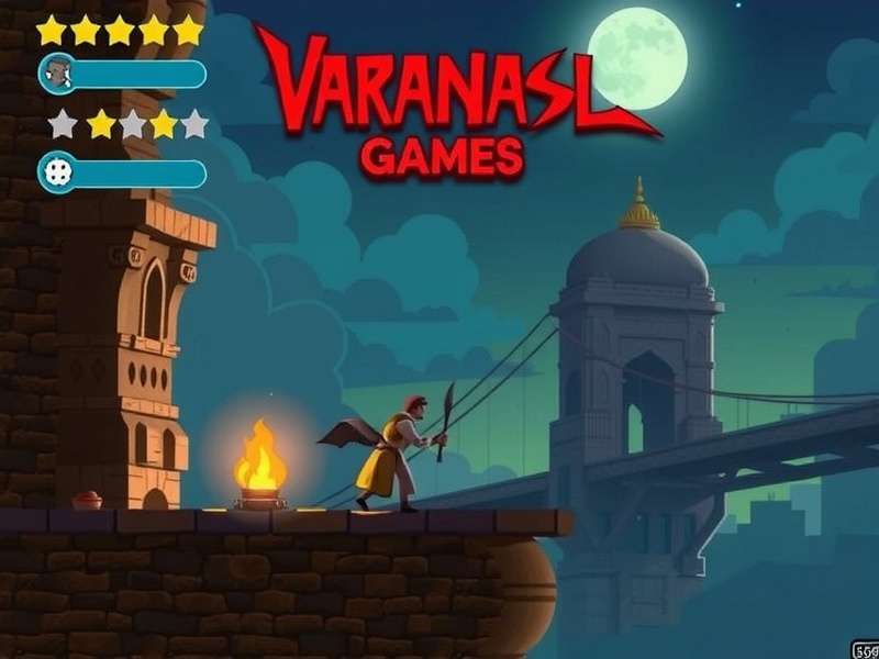 Screenshot of the game Ganges Odyssey showing a boat on a mystical river